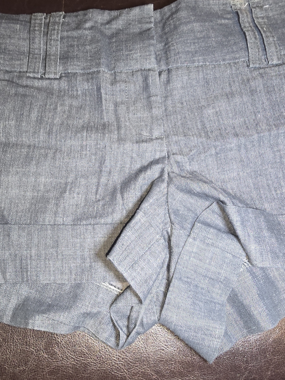 Heart Soul Gray Denim-Look Shorts